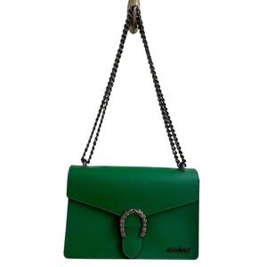 Marina Galanti green leather crossbody - Like New